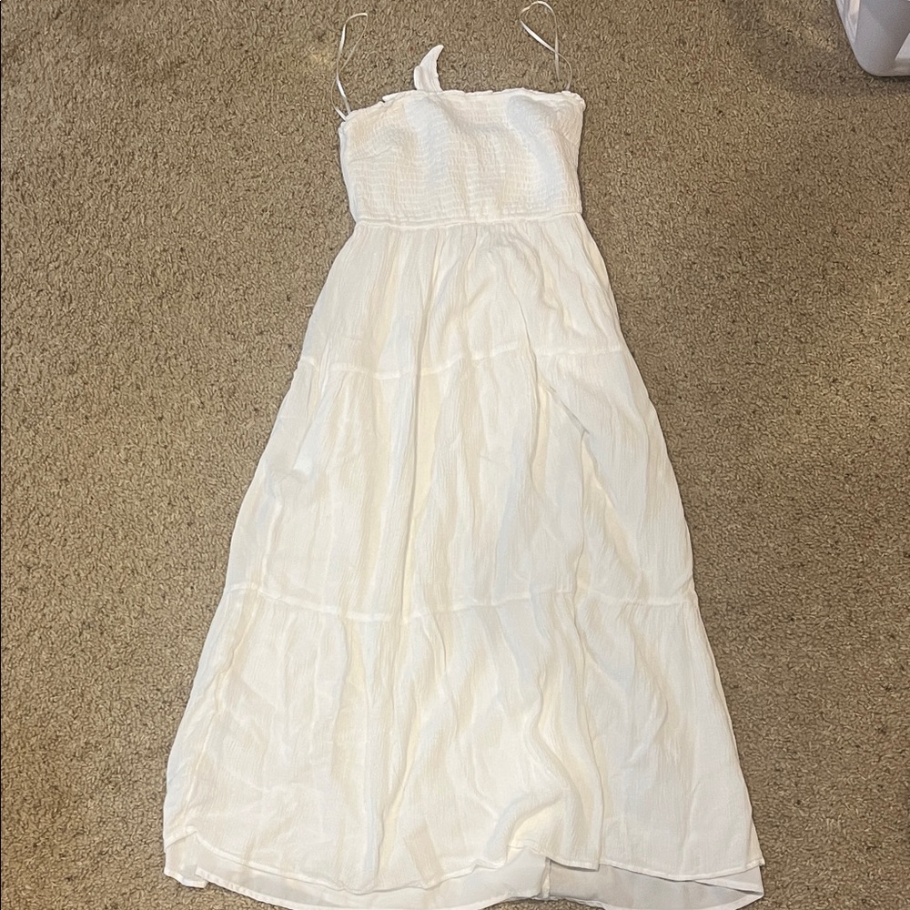 Hollister White Maxi Dress